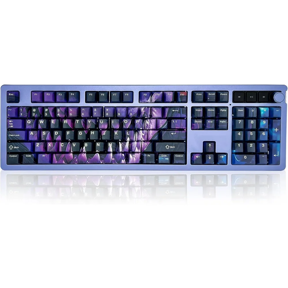 PBT Dye-Sublimation Shark Keycaps for Gaming Keyboard with Mechanical Switches, US Layout Keys