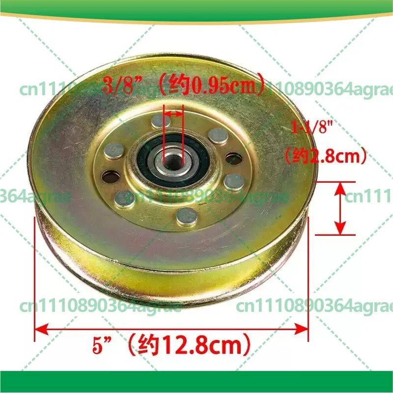 2Pcs For MTD 756‑04522 Lawn Mower Single Groove Color Zinc Pulley Power Tools Accessory