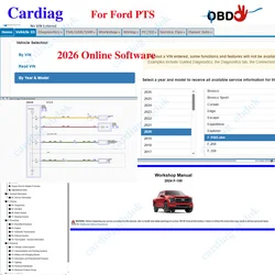 2026 for Ford PTS Online Software Car data Professional Technician Society Workshop Manual Wiring Diagram Pats Inquiry Tools