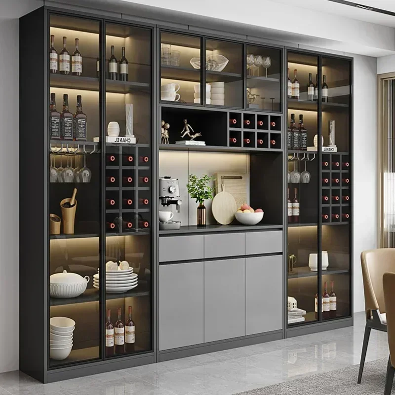 Liquor Home Wine Cabinets Display Living Room Modern Storage Wine Cabinets Simplicity Glass Botellero Vino Furniture