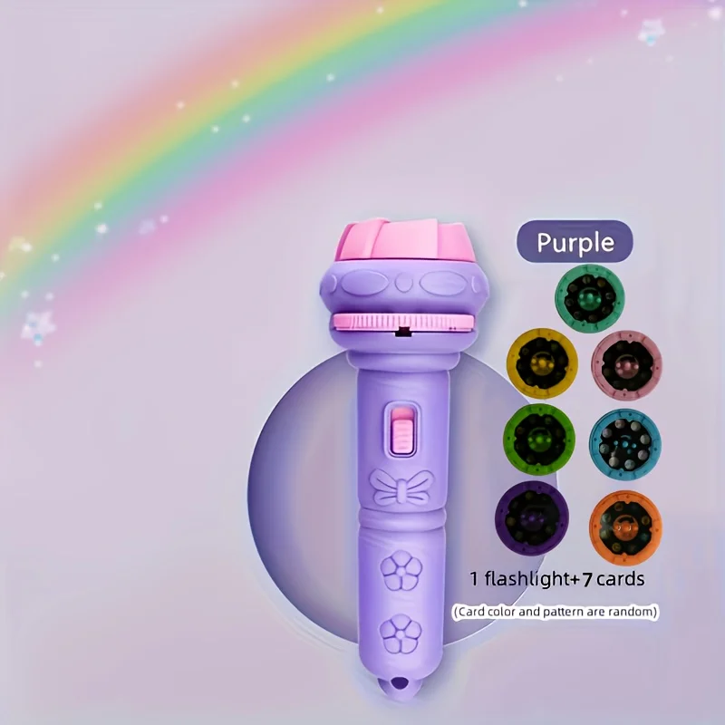 Lanterna led de projeção iluminada com 56 padrões, quebra-cabeça de bebê, ensino de cognição, conhecimento precoce, padrão animal, história para dormir