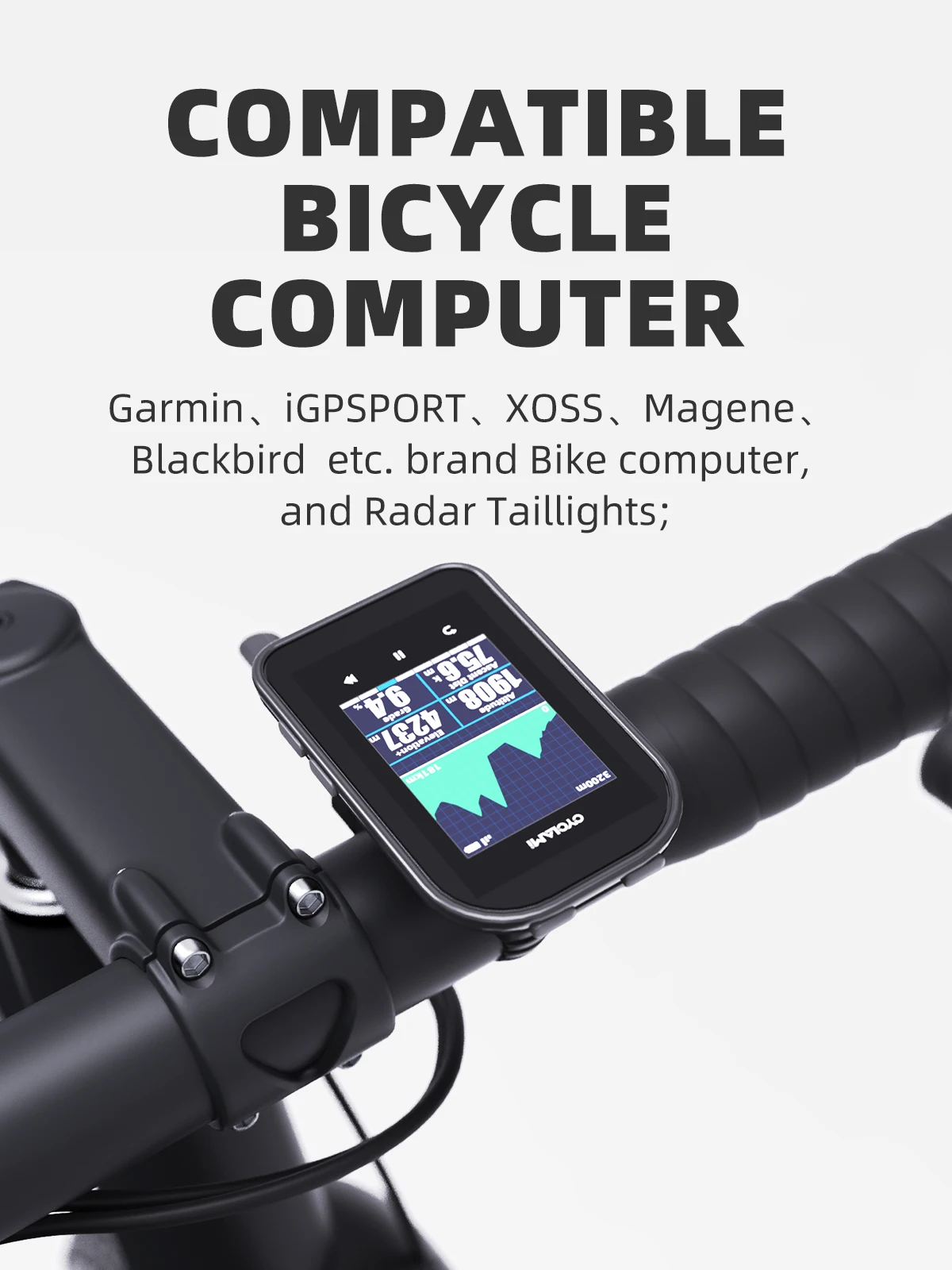Cyclami Universal Fahrrad GPS Computer halterung Radar Rücklicht halter Scheinwerfer halterung Gopro Kamera halterung für Lenker Sattelstütze, Vorderlichthalter, Vorderlichthalter – Detail 5