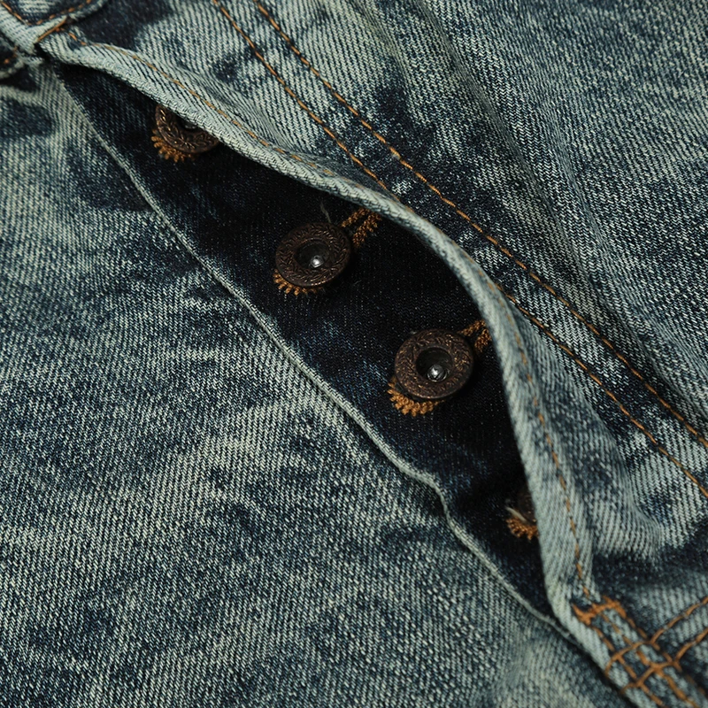 UPRAKF Ripped Jeans Streetwear Basic Pants High Street Autumn Casual Blue Pocket Denim Fashion Summer