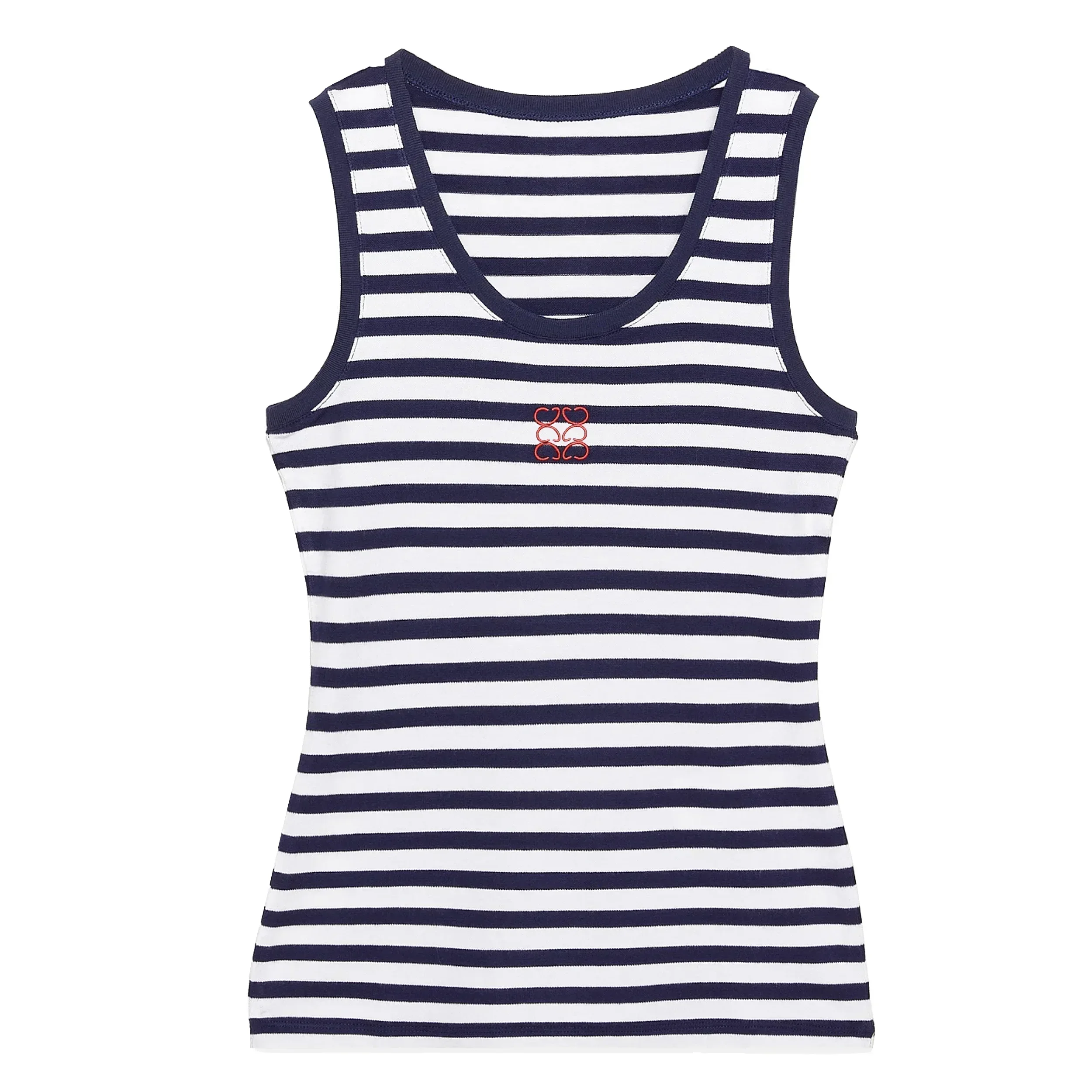 New Fashion All-in-one Sports Vest Embroidered Logo Slim U Collar Sleeveless Goddess Halter Top