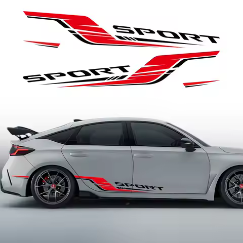 Car Sticker For Honda Type-R Door Side Stickers Kit Wrapping Vinyl Film Auto Waterproof PVC Decals Car Accessories
