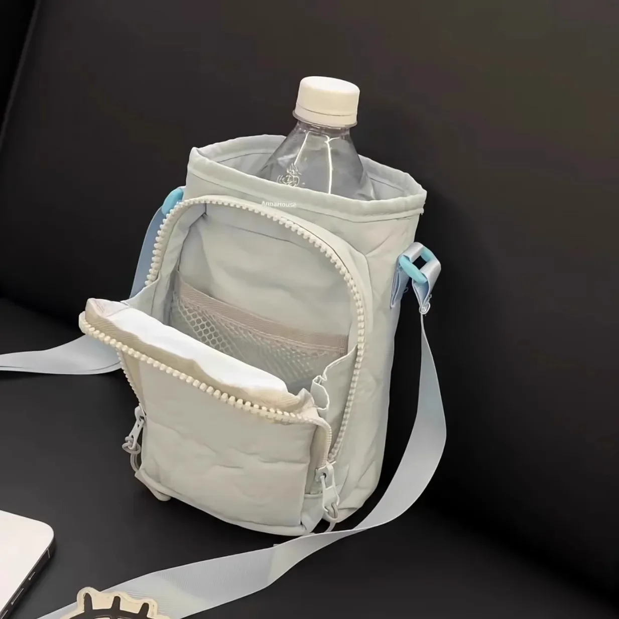 

Летняя уличная сумка через плечо — легкая сумка для прогулок и путешествий, идеально подходящая для хранения бутылок с водой для йоги, езды на велосипеде и хранения