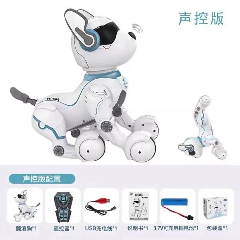 Chó robot thông minh điều khiển từ xa, lập trình LEIDY, mô phỏng đi bộ, đồ chơi điện tử cho trẻ em, đồ chơi chó điều khiển bằng giọng nói