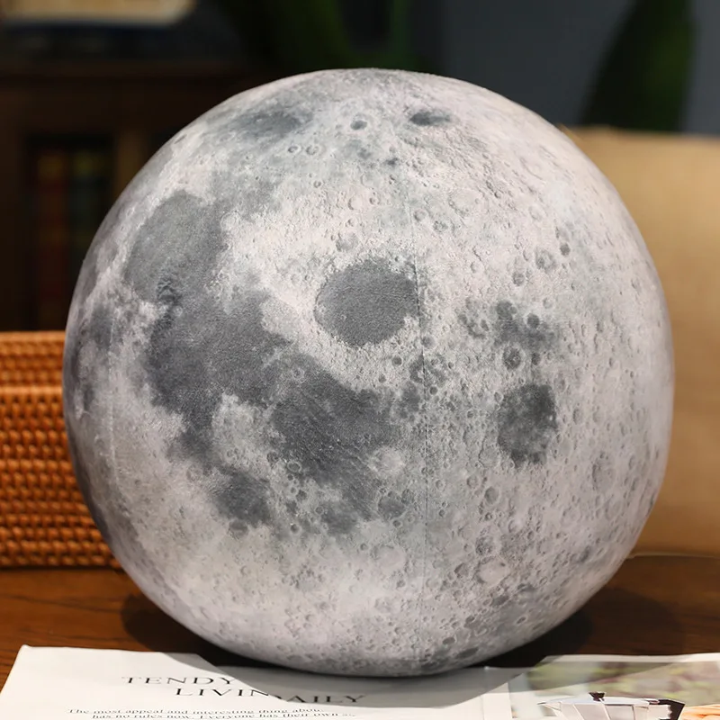 17cm/6.7in Solar System Planet Plush Toy Simulated Sun Earth Moon Mars Planet Throw Pillow Toy Kids Gift for Space Enthusiasts