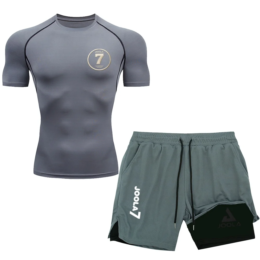 New JOOLA Training Sportswear Set 7 Number Print Quick Dry Outfit for Gym, Tennis & Table Tennis