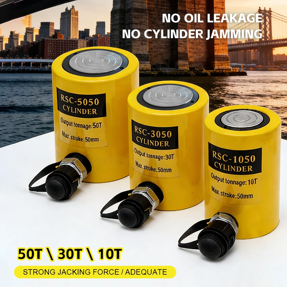 

10T 30T 50T Jack Hydraulic Cylinder Separated Ultra-Thin Hydraulic Jack for Lifting Heavy Machinery Automotive Repair