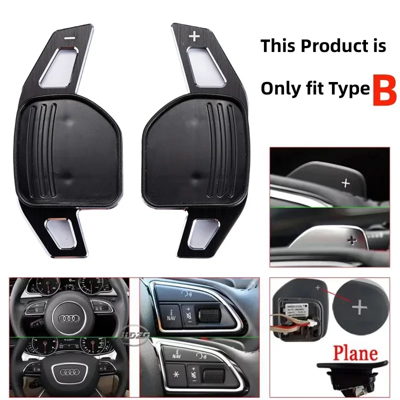 NEUE Lenkrad-Paddle-Shifter-Verlängerung für Audi A3 S3 8V A4 S4 A5 S5 B8.5 A6 S6 A7 S7 C7 Q5 Q7 2013 2014 2015 2016