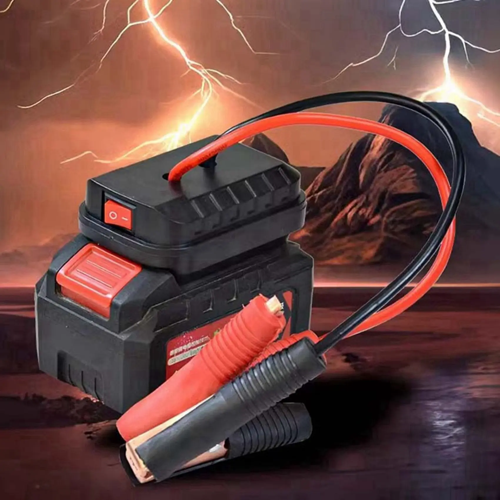 

A80I 2X Igniter Jump Starter For Lithium Battery Booster Cable Adapter Emergency Power Kit DIY Converter With Clip