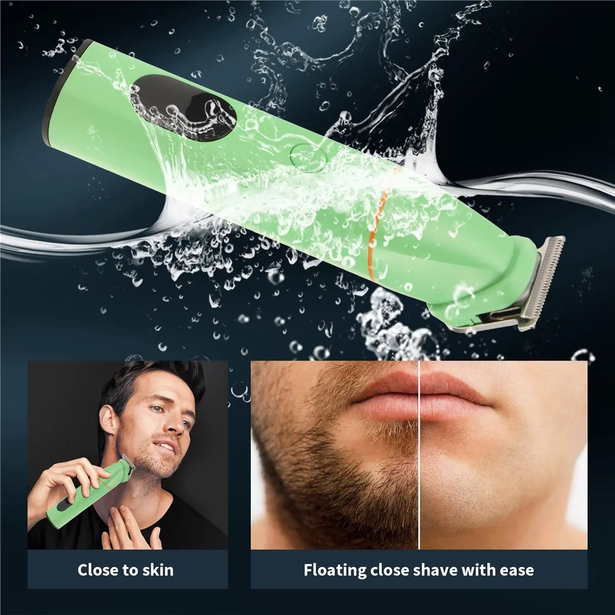 

(A61K) Men'S 5-in-1 Hair Clipper Set Electric Shaving Clipper Nose Hair Remover Full Body Washable Beard Trimmer for Men