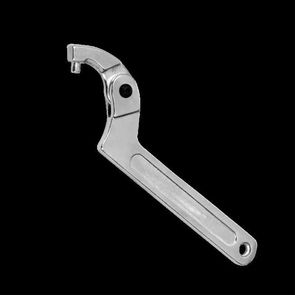 1PCS Adjustable Wrench Hook Spanner Round Head Spanner Key For Bolt Crescent Wrench Water Meter Wrench Light EquipmentHand Tools