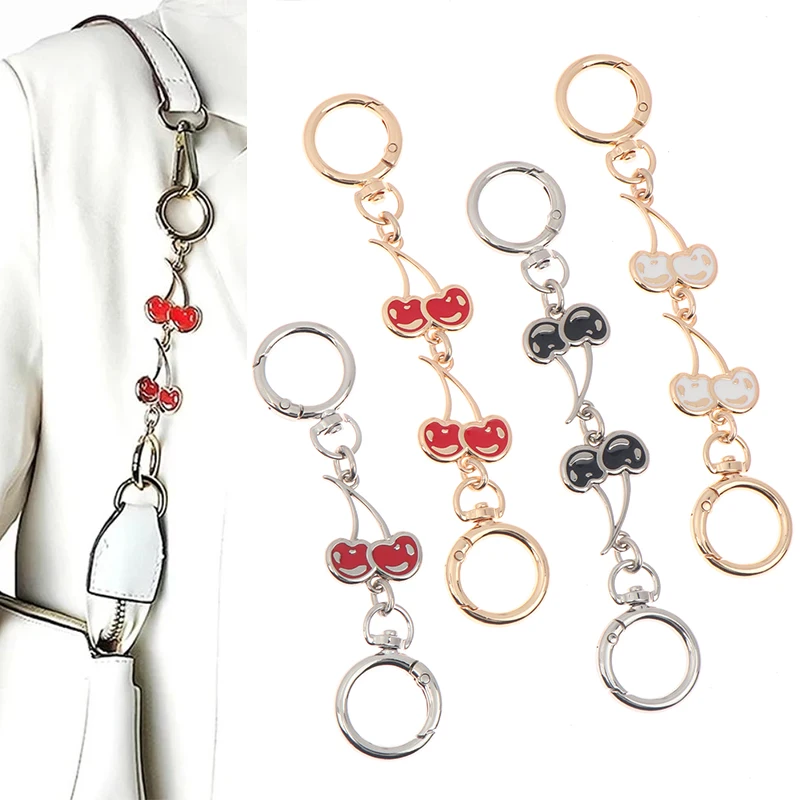 〔CC88〕1Piece Heart Buckle Cherry Bag Chain DIY Bag Strap Extension Replacement ,Women\'s Bag Decoration