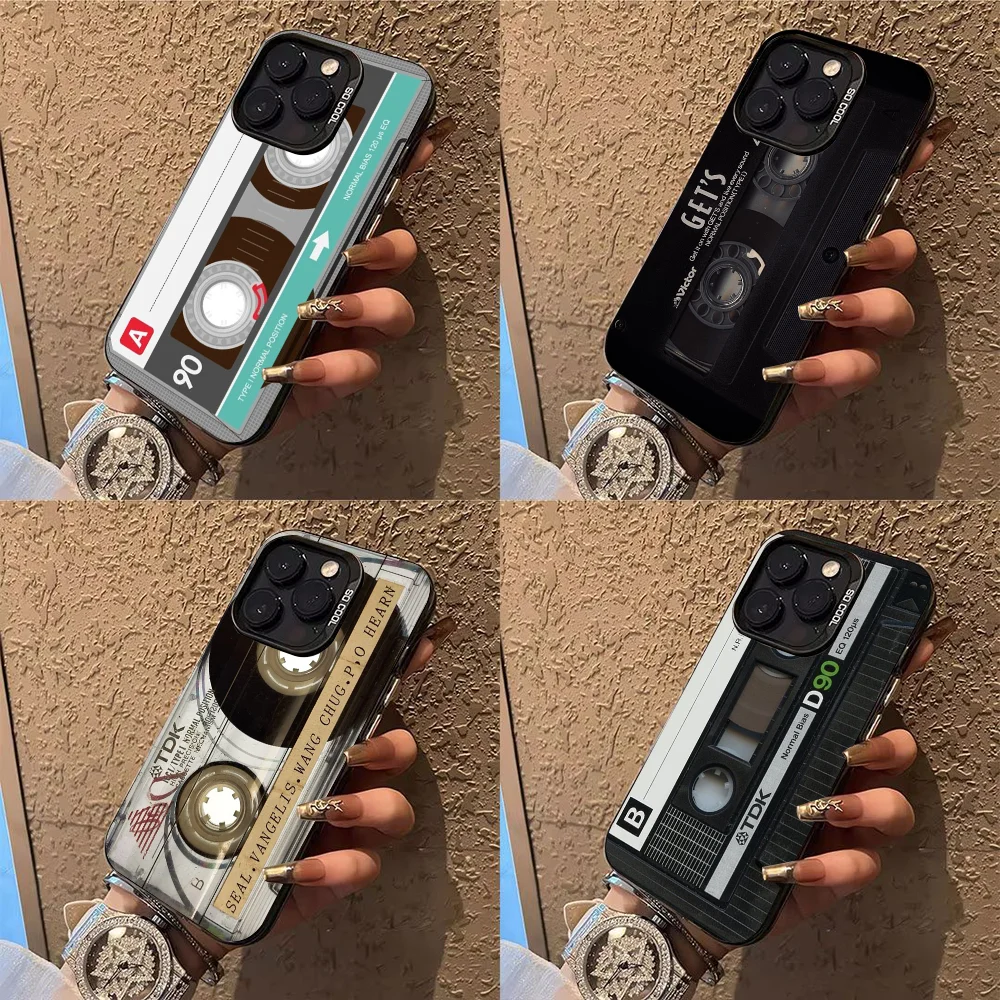 

Vintage Cassette tape retro style Phone Case Phone Case For iPhone 14 16 15 11 12 13 Pro Max Mini Plus Shockproof Cover