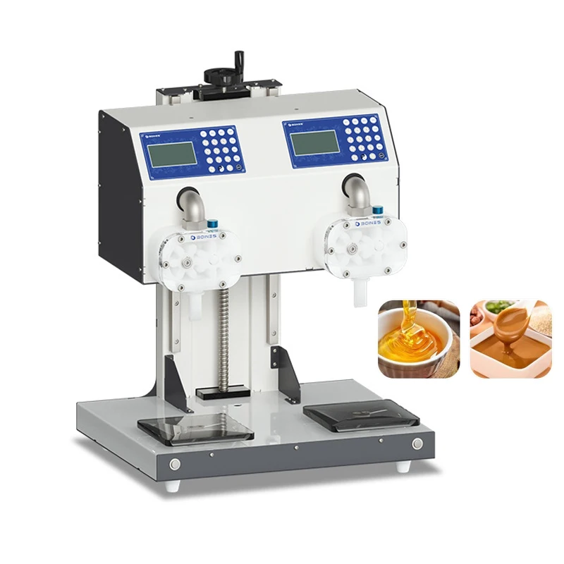 7X commercial double-head honey filling machine CNC weighing and quantitative viscous liquid sesame paste lubricating oil sauce