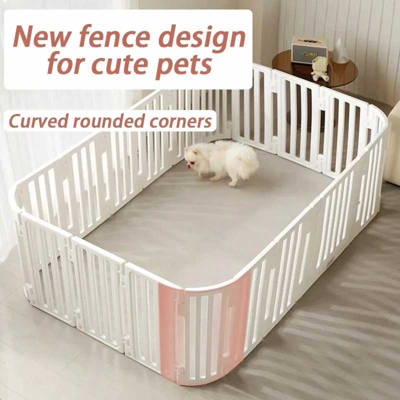 

High 67CM Dog Fences Indoor White Dog Playpen Large Home Dogs Enclosure Cage Free Combination Pet Fences Pets Supplies Products