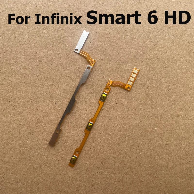 Power Flex For Infinix Smart 8 7 6 5 Pro Plus HD Switch Power On Off أزرار الصوت كتم التحكم مفتاح الشريط الكابلات المرنة