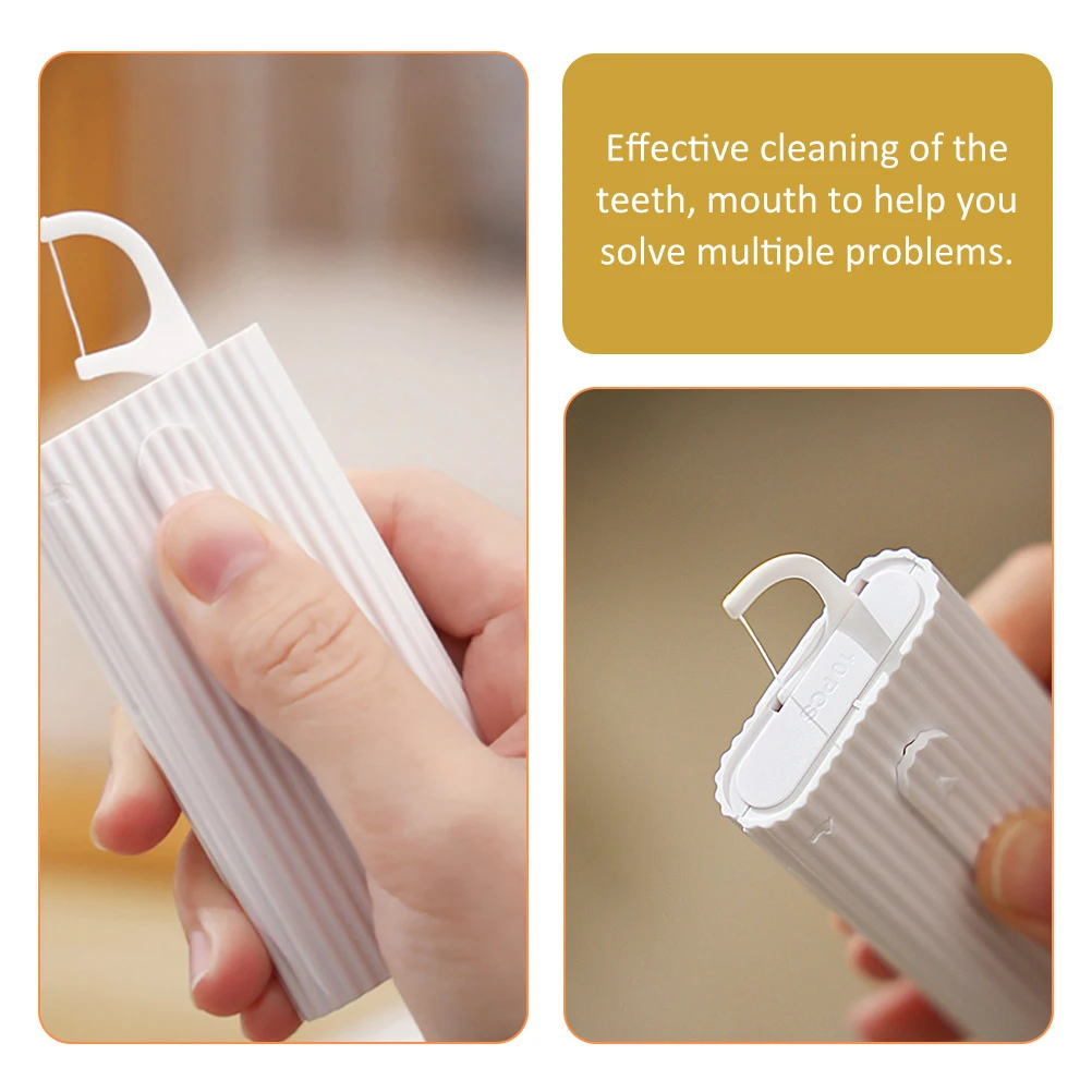 

1 Set Ultra-Fine Dental Picks Ergonomic Handle Portable Teeth Cleaning Tool Disposable Travel Size Oral Care Supplies Floss Pick