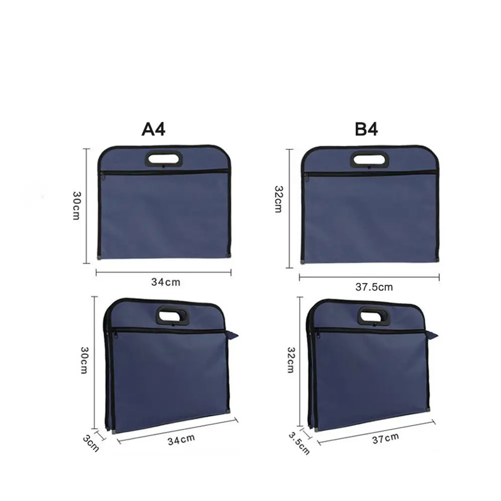 Information Bag Waterproof School Filing Products Office Supplies Storage Canvas File Bag Conference Bag Document Bag Handbag