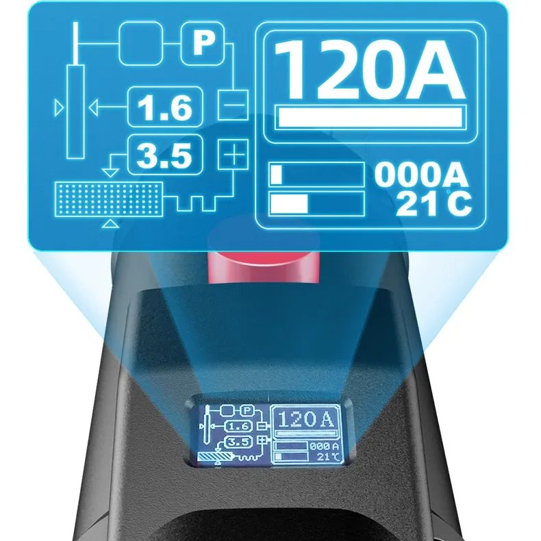 Cyfrowy inteligentny ręczny automatyczny maszyna do spawania łukowego 220V YB320 mały spawarka elektryczna całkowicie miedziany