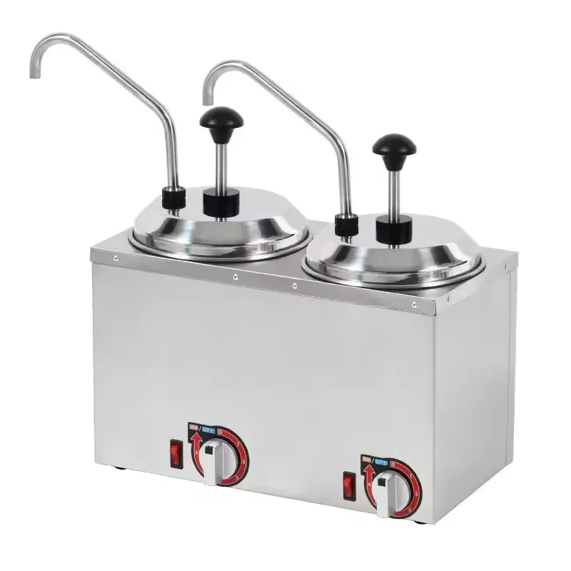 Electric cheese cheese machine dispenser single head square stainless steel electric sauce pump cheese insulation