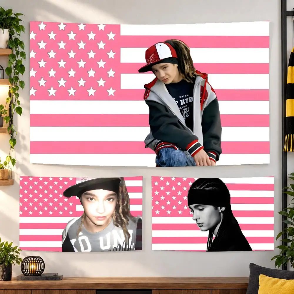 Singer T-Tom Kaulitz Tapestry Wall Hanging, Suitable For Living Room, Bedroom, Study, Party Home Decor Gift