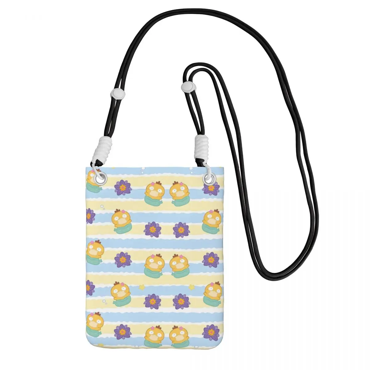 

Сумка для мобильного телефона на заказ P-Psyducks, диагональная женская и мужская сумка через плечо с рисунком утки, съемный плечевой ремень