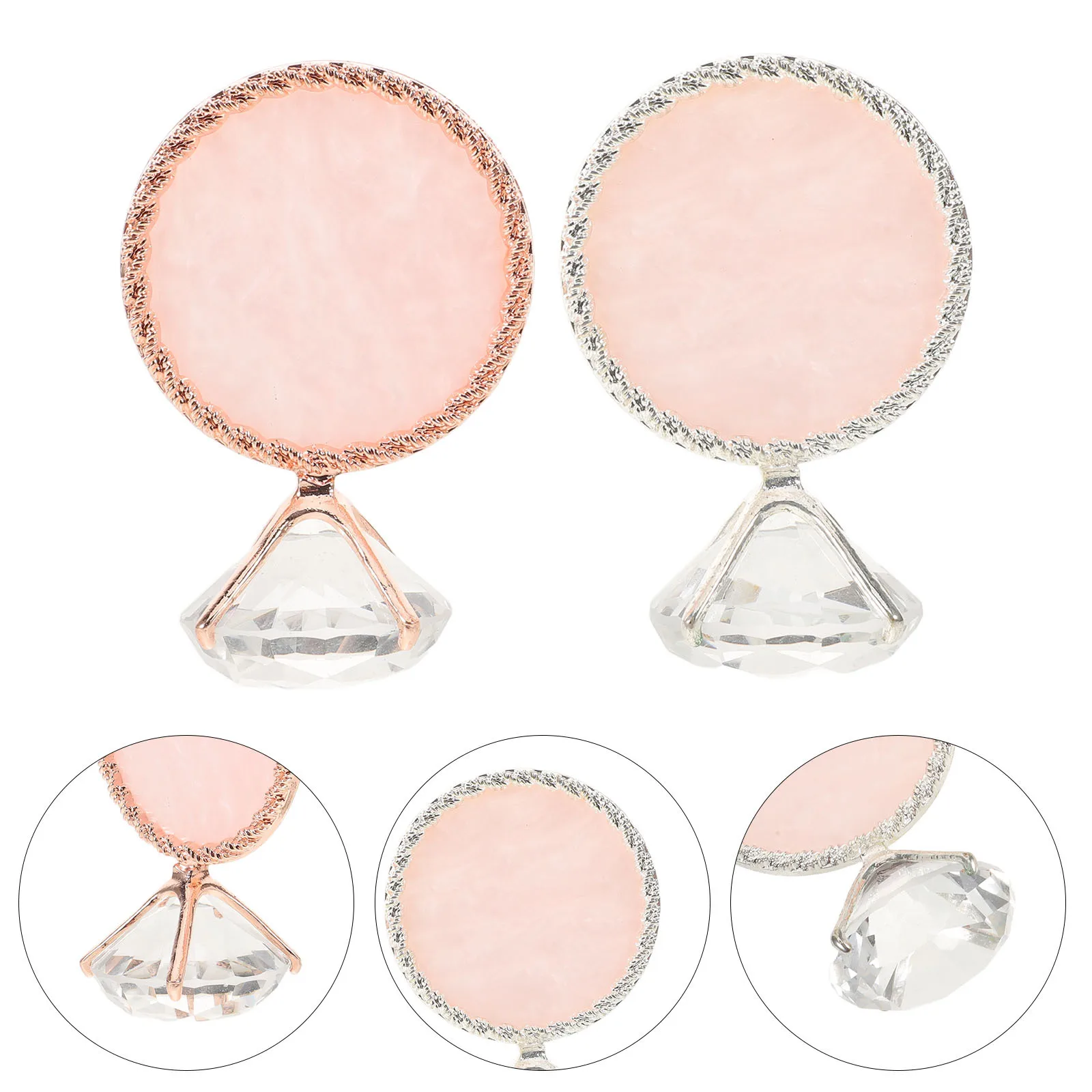 

2pcs Display Stand Salon Manicure Fake Nail Tips Holder Easy Layout Stable Structure Press On Nail Holder Stand Accessory