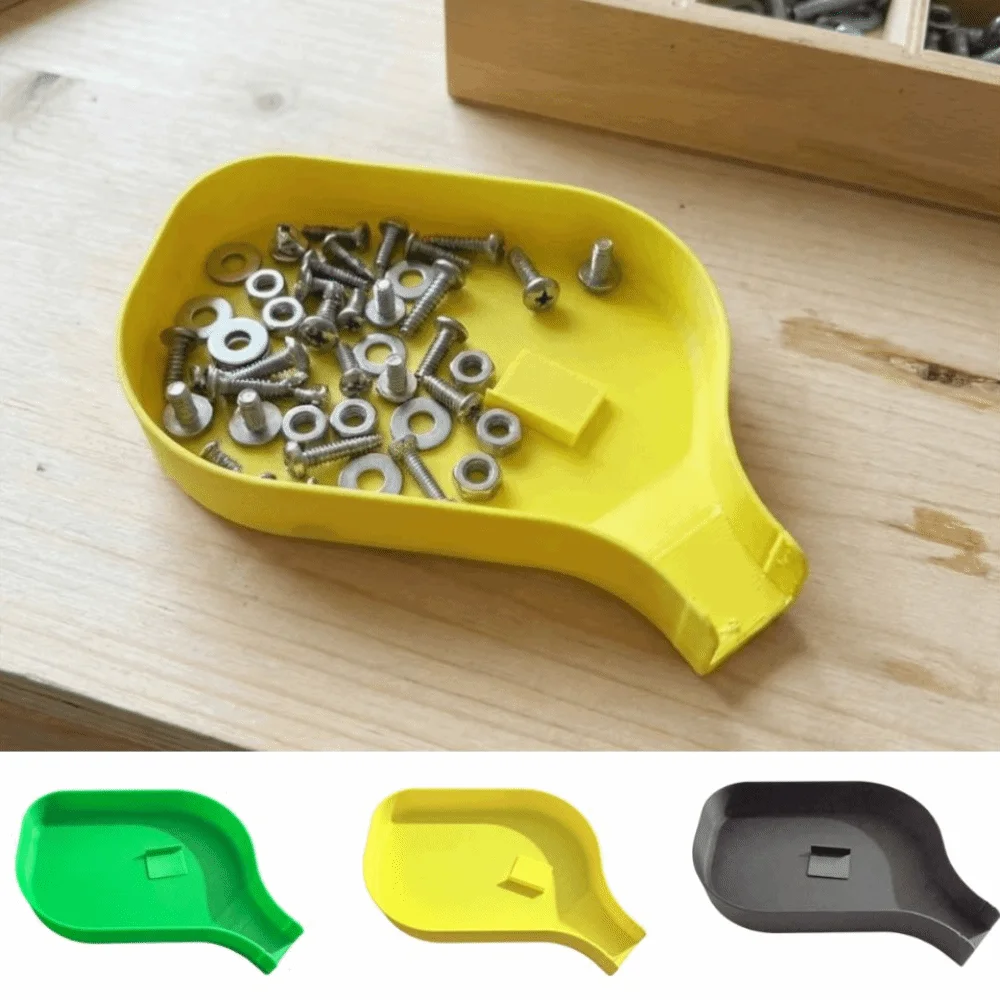 Quick Sorting Funnel Tray Durable Anti-Spill Small Parts Organizer Portable Raised Edge Hardware Tray Stackable Craft Organizer