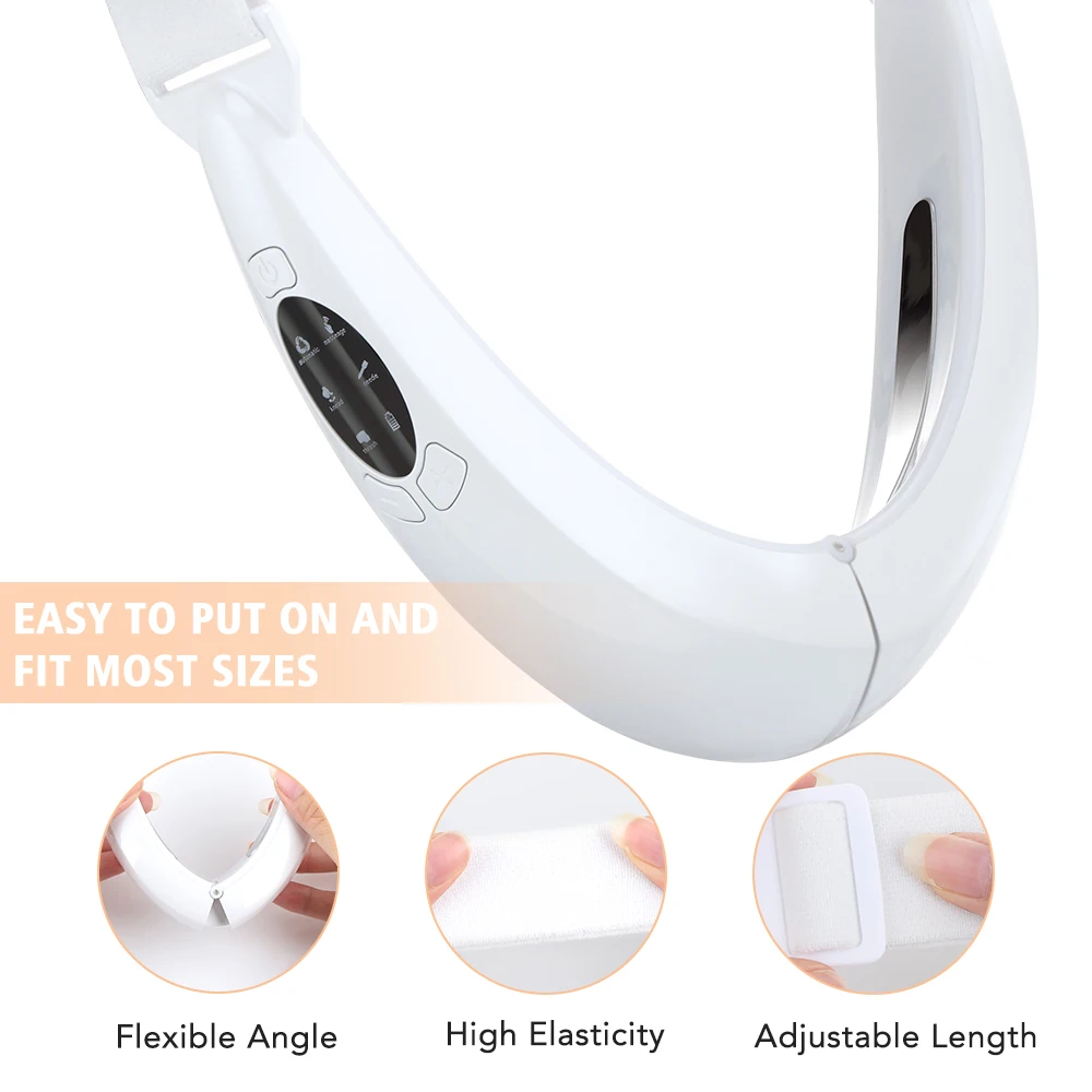 5 Modes Face Lifter V-Line Up Face Lifting Belt Face Slimming Vibration Massager LED Display Facial Beauty Instrument