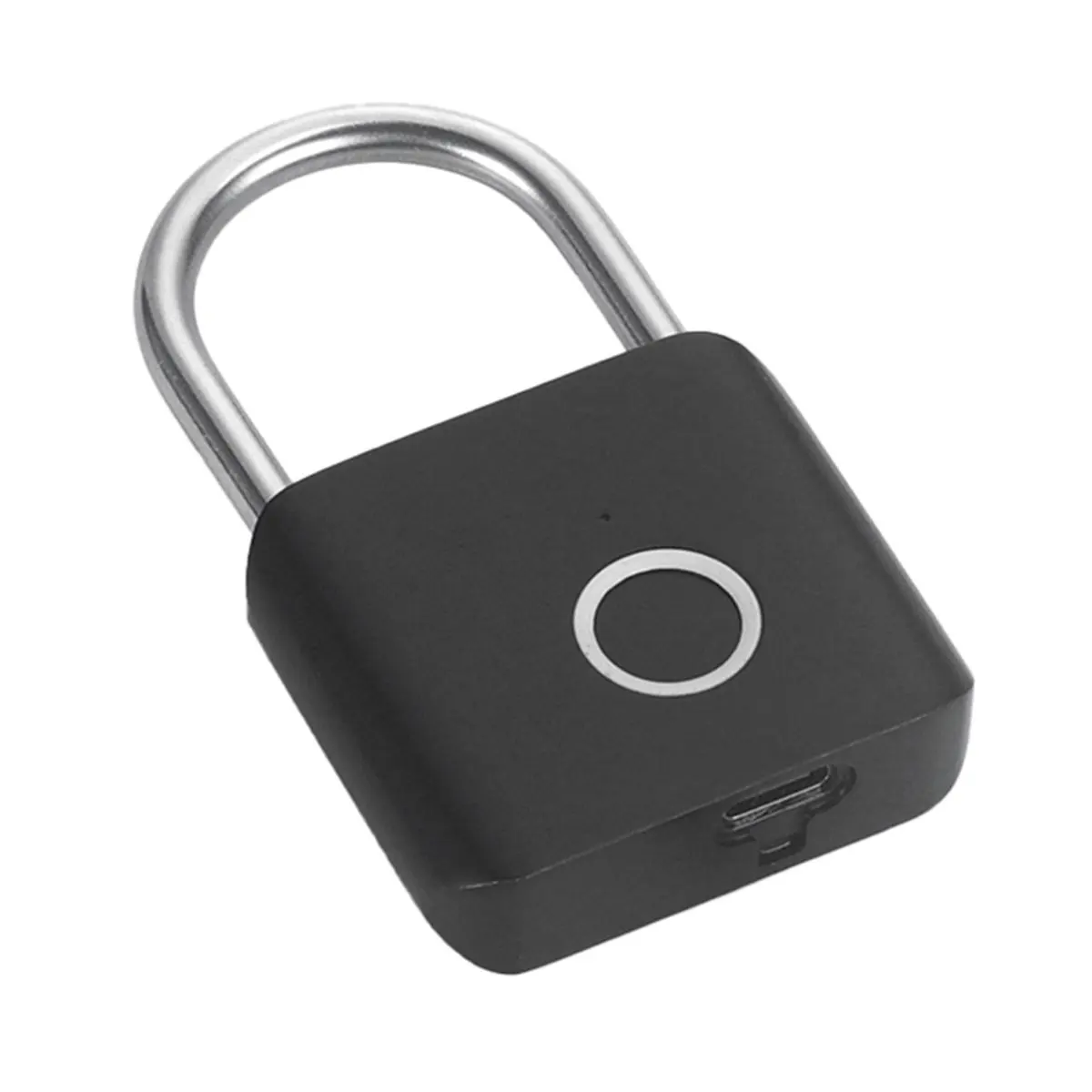 《Factory Direct》Keyless Smart Fingerprint Padlock USB Charging Fingerprint Lock Waterproof Door Lock 0.2sec Unlock Security Padl