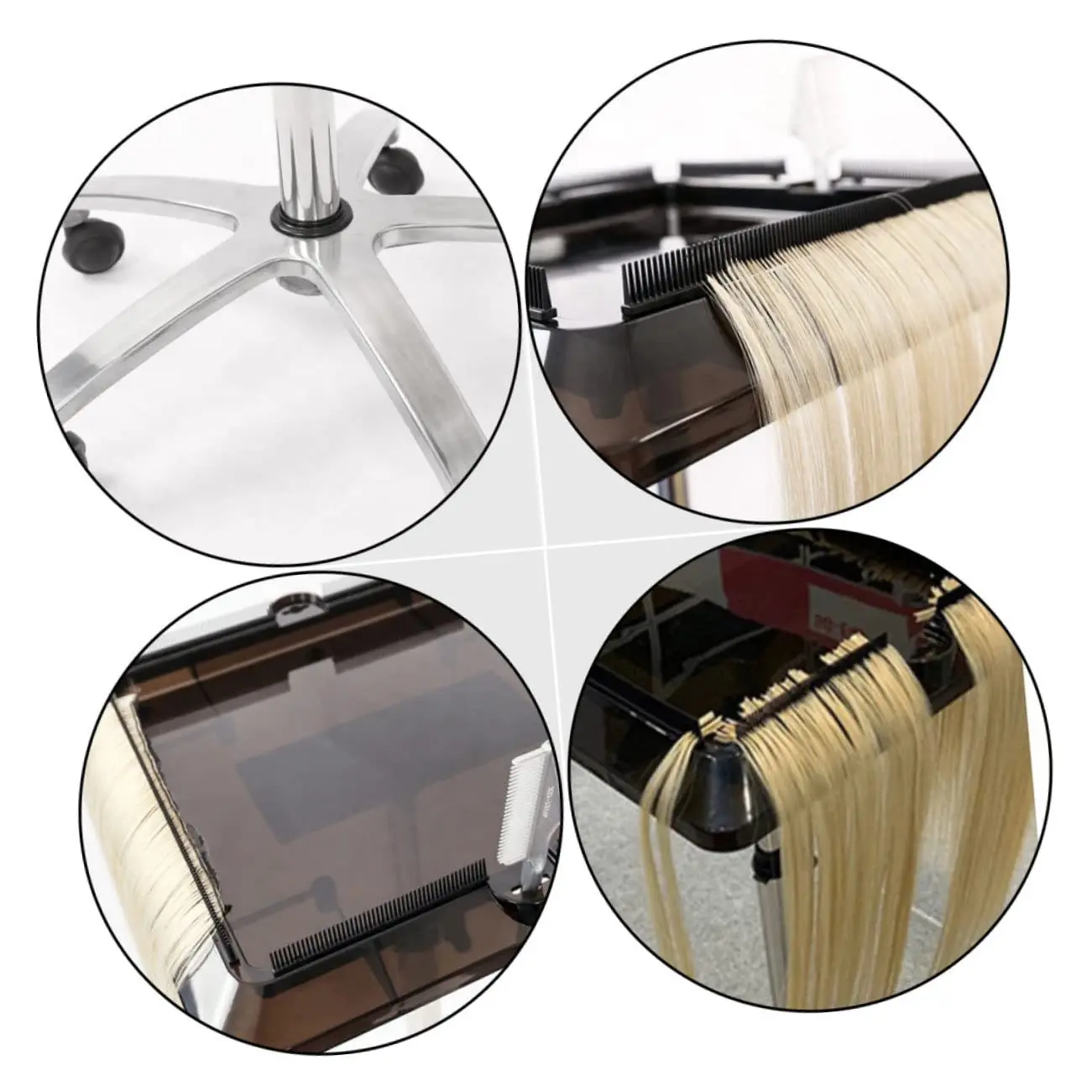 1PC Professional Wig Stand Cart with Wheels: The Ultimate Salon Organizer thumbnail