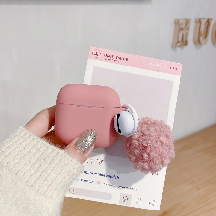 Linda campana para airpods 1//2/3/4 funda air pods pro 2 funda de lujo para auriculares AirPods 2 funda para auriculares airpods3 funda airpod 4