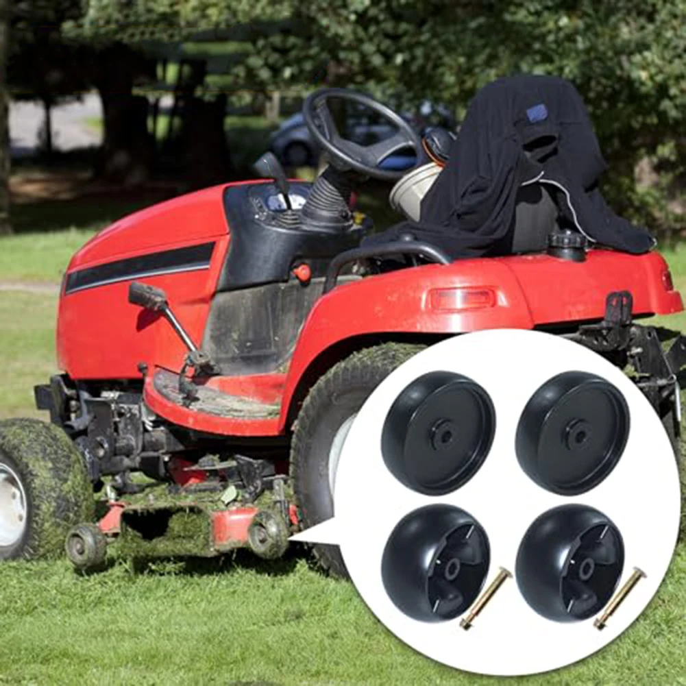 4 Pack Lawn Tractor Deck Wheels Compatible with Various Models Including PYT9000 For for Enhanced PerFor formance