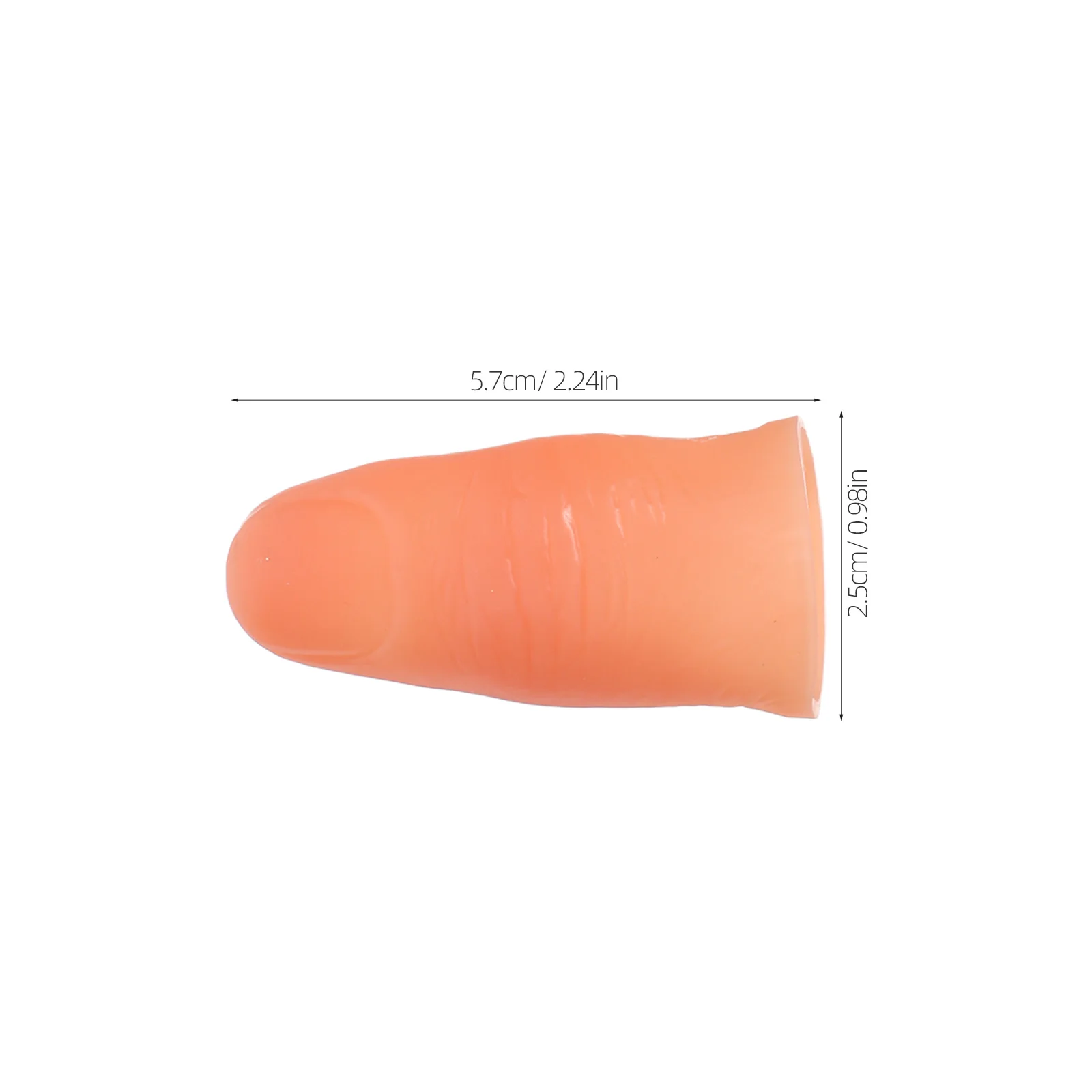 10 pezzi di dita finte puntelli in plastica morbida trucco spettacolo teatrale scherzo giocattolo colore realistico rughe pratica simulata della mano