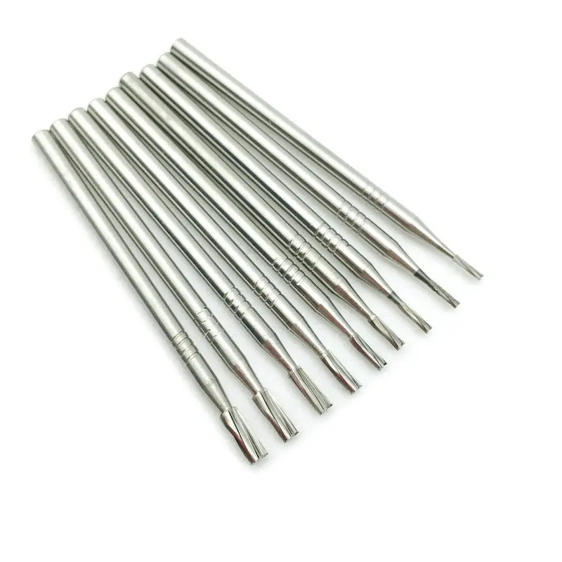 1Pc Dental Lab Polishing Tool 2.35mm HP Tungsten Carbide Burs Polisher Trimming Dental Burs Drill