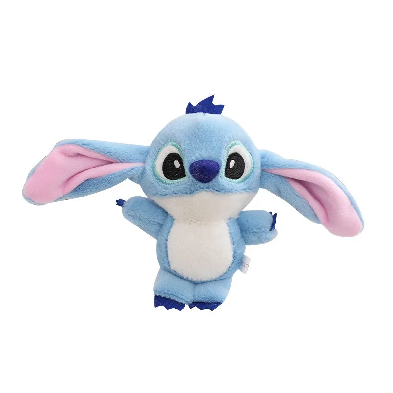 10pcs Disney plush keychain blank leather wholesale Cute Purple Stitch Doll Stitch Plush Toy Pendant