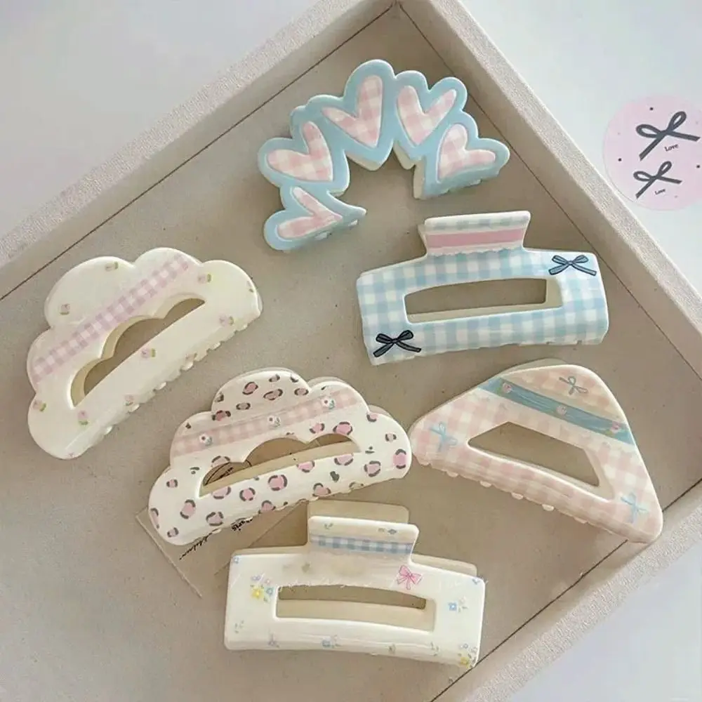 

Fashion Female Shark Hair Clip Heart Shaped Bow Hair Clip Hair Accessories Hairpins Korean Hair Clamps