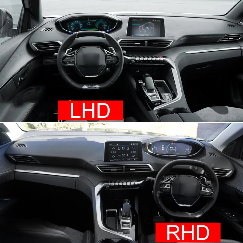 For Peugeot 3008 5008 GT 2017~2026 Hybrid Car Dashboard Sunshade Anti-UV Cover Avoid Light Pad Carpet Non-slip Cover Accessories