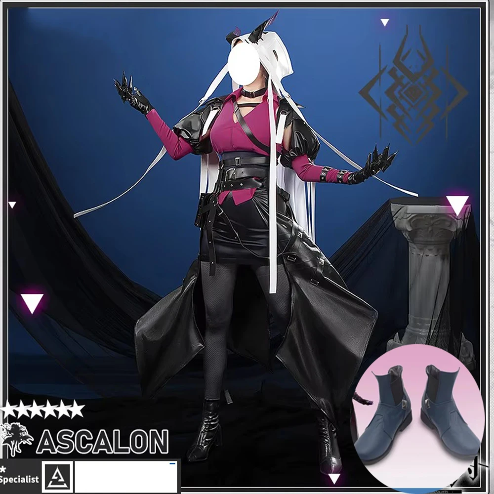 Arknights Ascalon Cosplay Costume Cos Game Anime Party Uniform Halloween Party Carnival Role Play Costume Boots