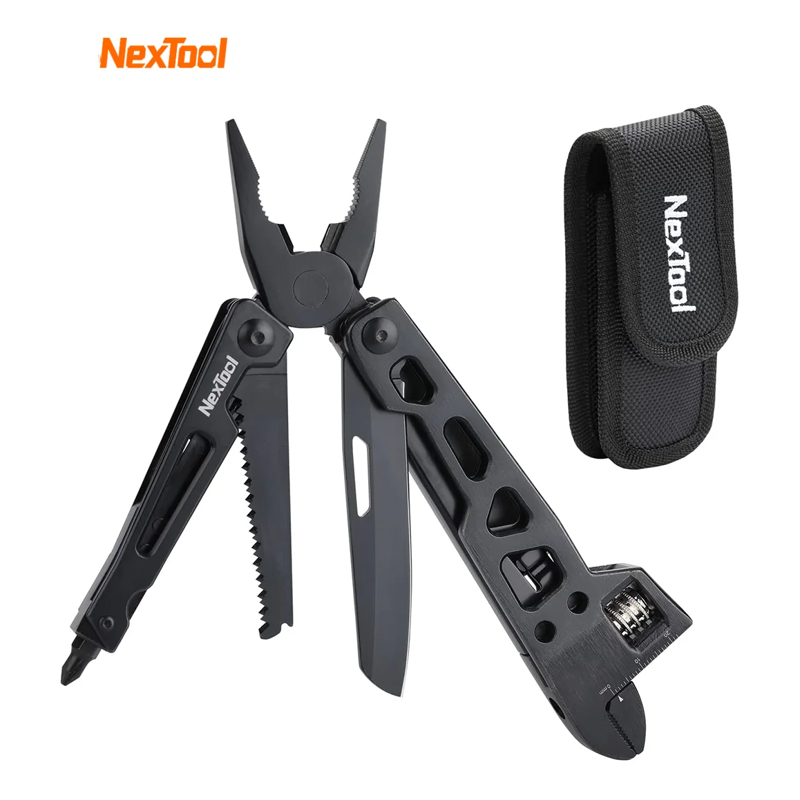 NexTool 9 In 1 Multi-Function wrench knife Folding Tool Multi-Purpose Pliers Wood Saw Slotted Screwdriver Kitchen Cutter