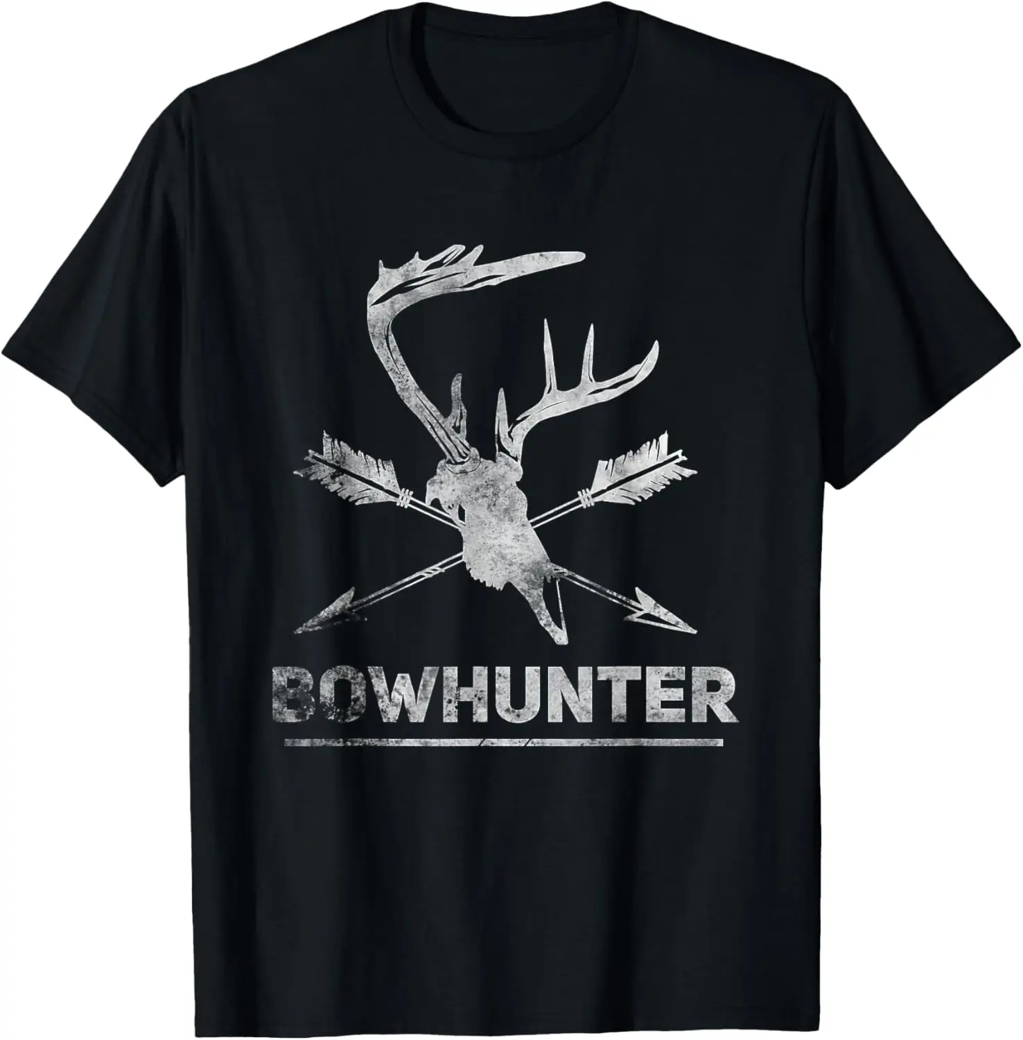 Bowhunter Deer Skull Minimalist Hunter T-Shirt