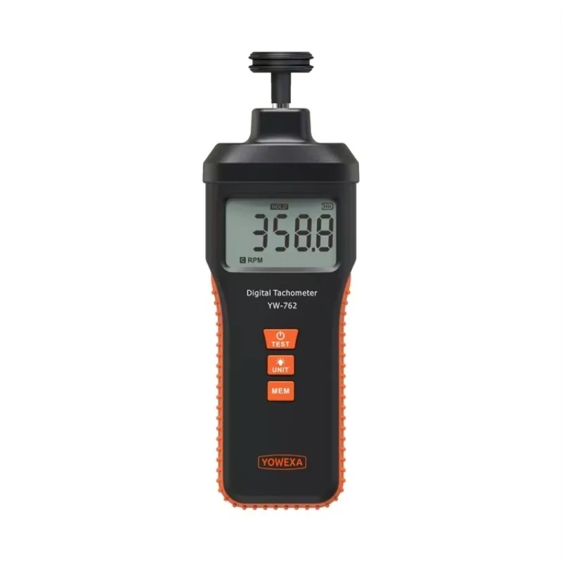 YW-762 Digital Tachometer 9 to 99,999 RPM Non-Contact for Test Range Speed Measuring Instrument for Surface Speed