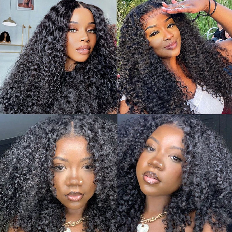 Water Jerry Curly Bundles Original Vietnamese Kinky Curly Hair Bundles Afro Bouncy Curly Weaving Raw 100% Human Hair Extensions view 4