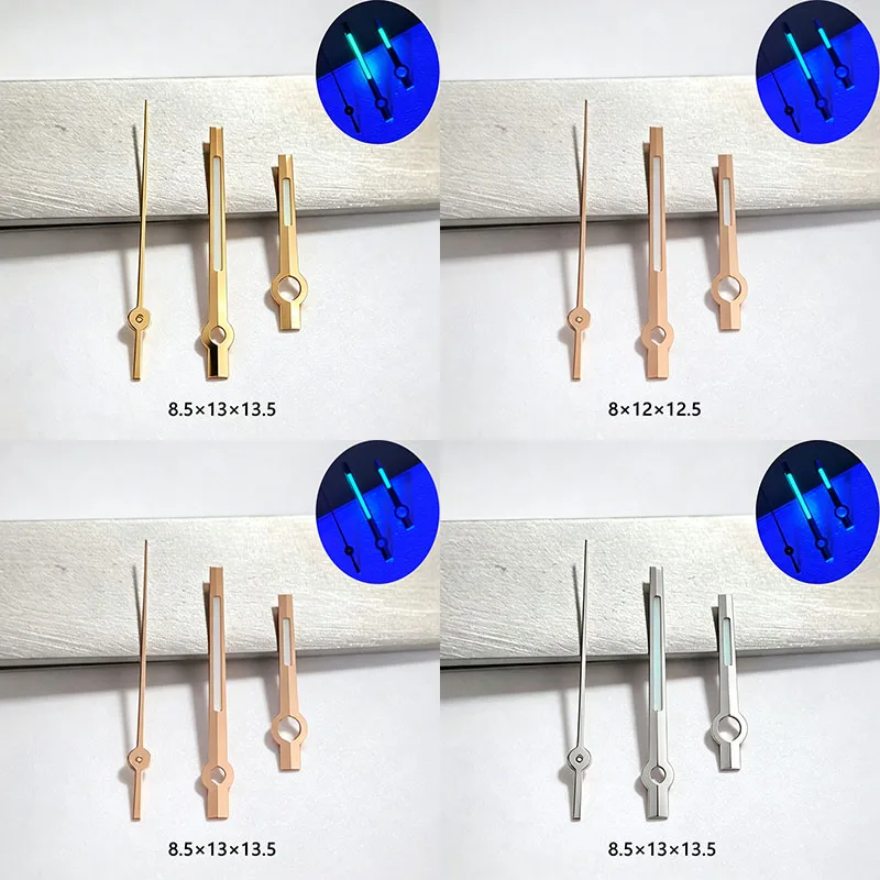 MechJazz Golden Luminous Hands Set for 8215, 8205 Automatic Mechanical Movement, Watch Repair & Modification Accessories