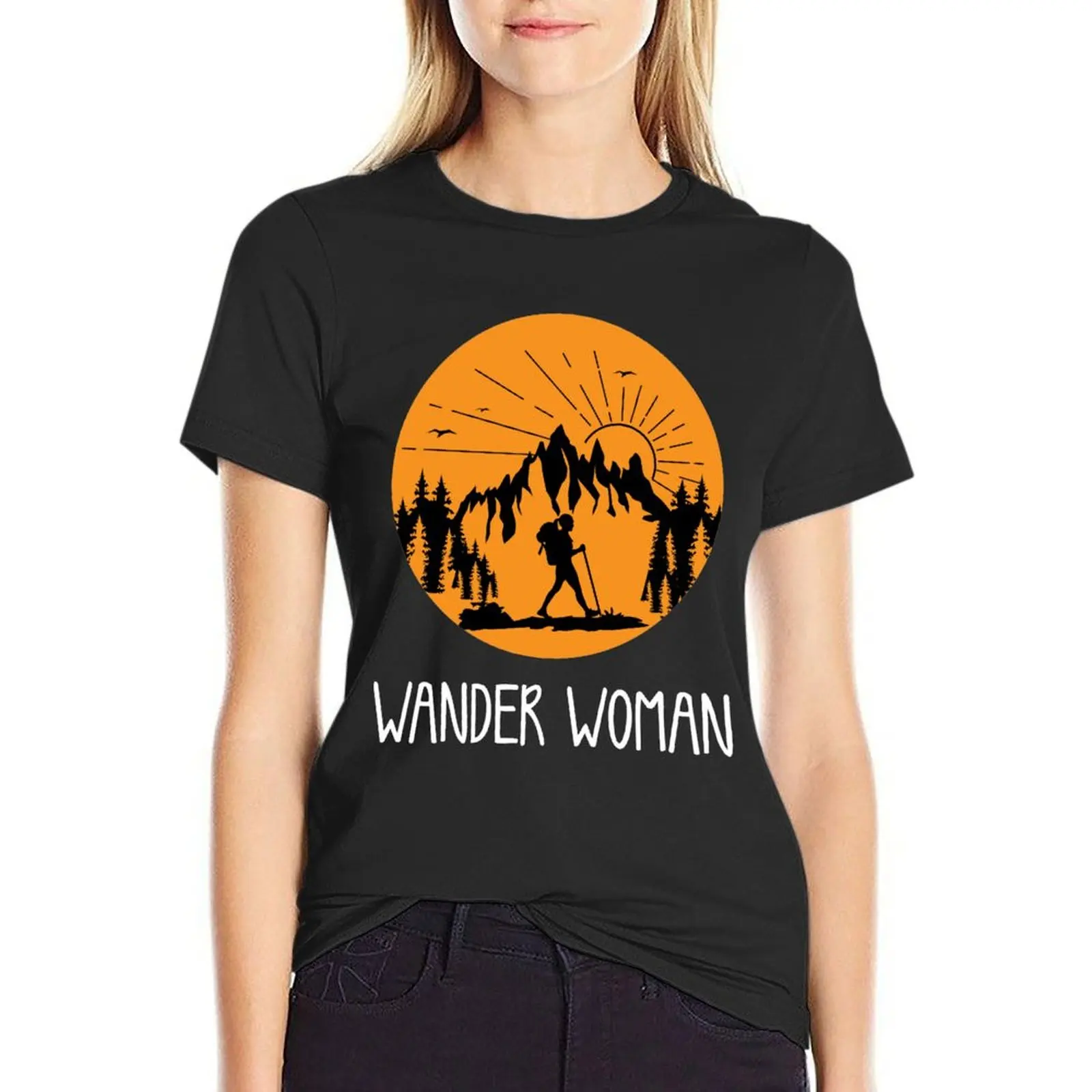 Wander woman mountains funny saying ladies & women T-Shirt anime clothes vintage clothes kawaii clothes t shirt dress Women