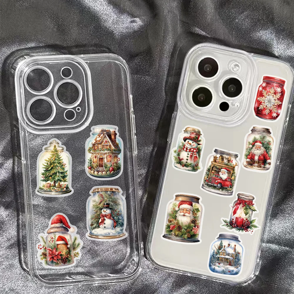 10/30/50pcs Cartoon Weihnachts flasche Graffiti Aufkleber für Koffer Skateboard Laptop Gepäck Telefon Styling DIY Aufkleber Pegatina