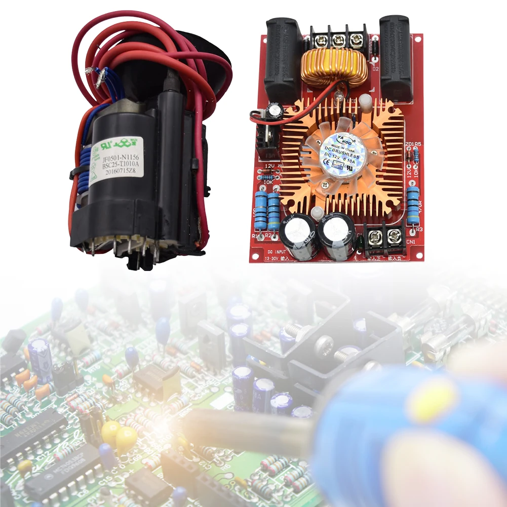 تيار مستمر 12-30 فولت ZVS محرك لوحة تركيبية مع ملف الإشعال مولد وحدة التدفئة لوحة محرك الجهد العالي لمولد SGTC/ماركس